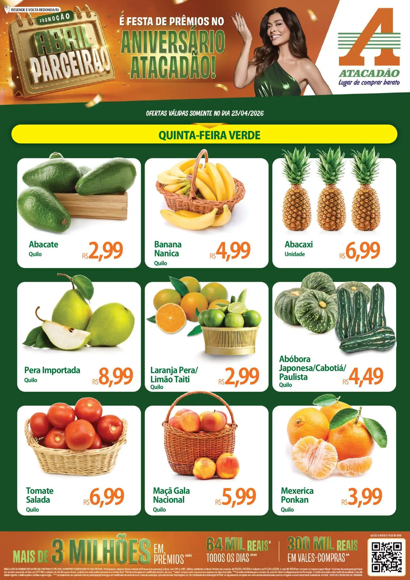 Pré-Visualização do folheto "Atacadão ofertas - RJ" da loja Atacadão válido a partir de 23/04/2026