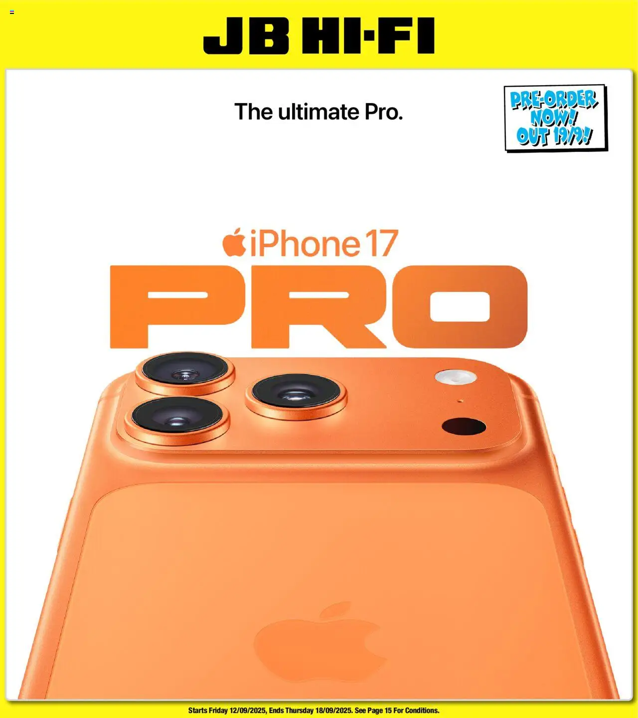 JB Hi-Fi catalogue valid from 12/09/2025 - page 1 - Iphone