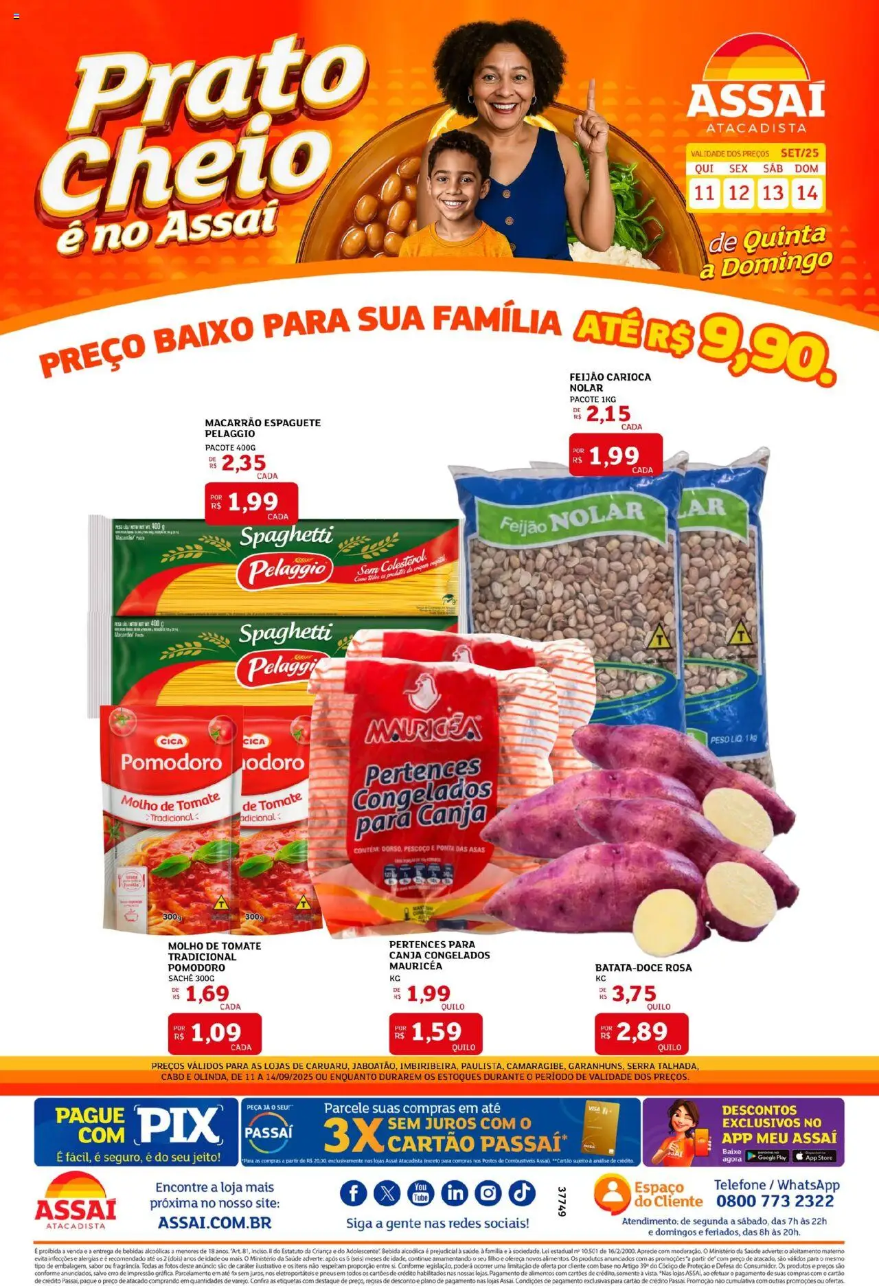 Assaí Atacadista folheto "Encarte - PE" válido a partir de 12/09/2025 - número de página 1
