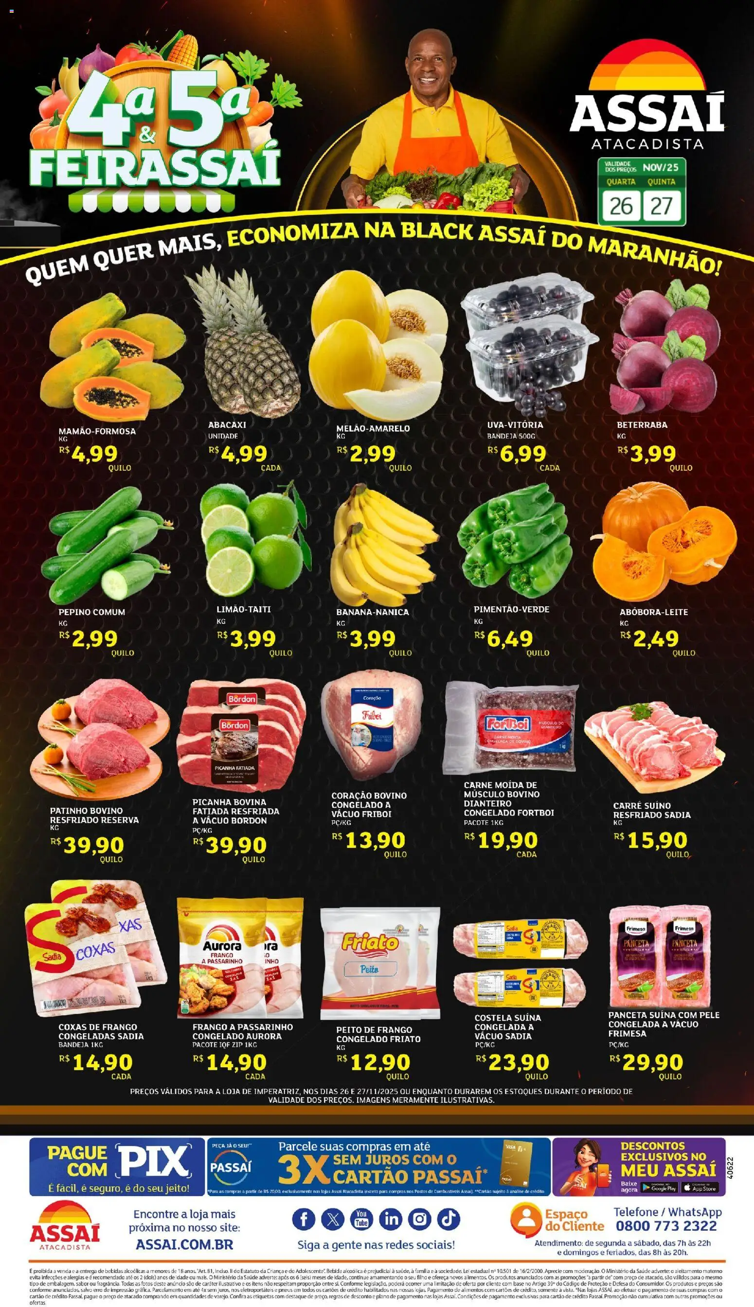 Pré-Visualização do folheto "Encarte - MA" da loja Assaí Atacadista válido a partir de 27/11/2025