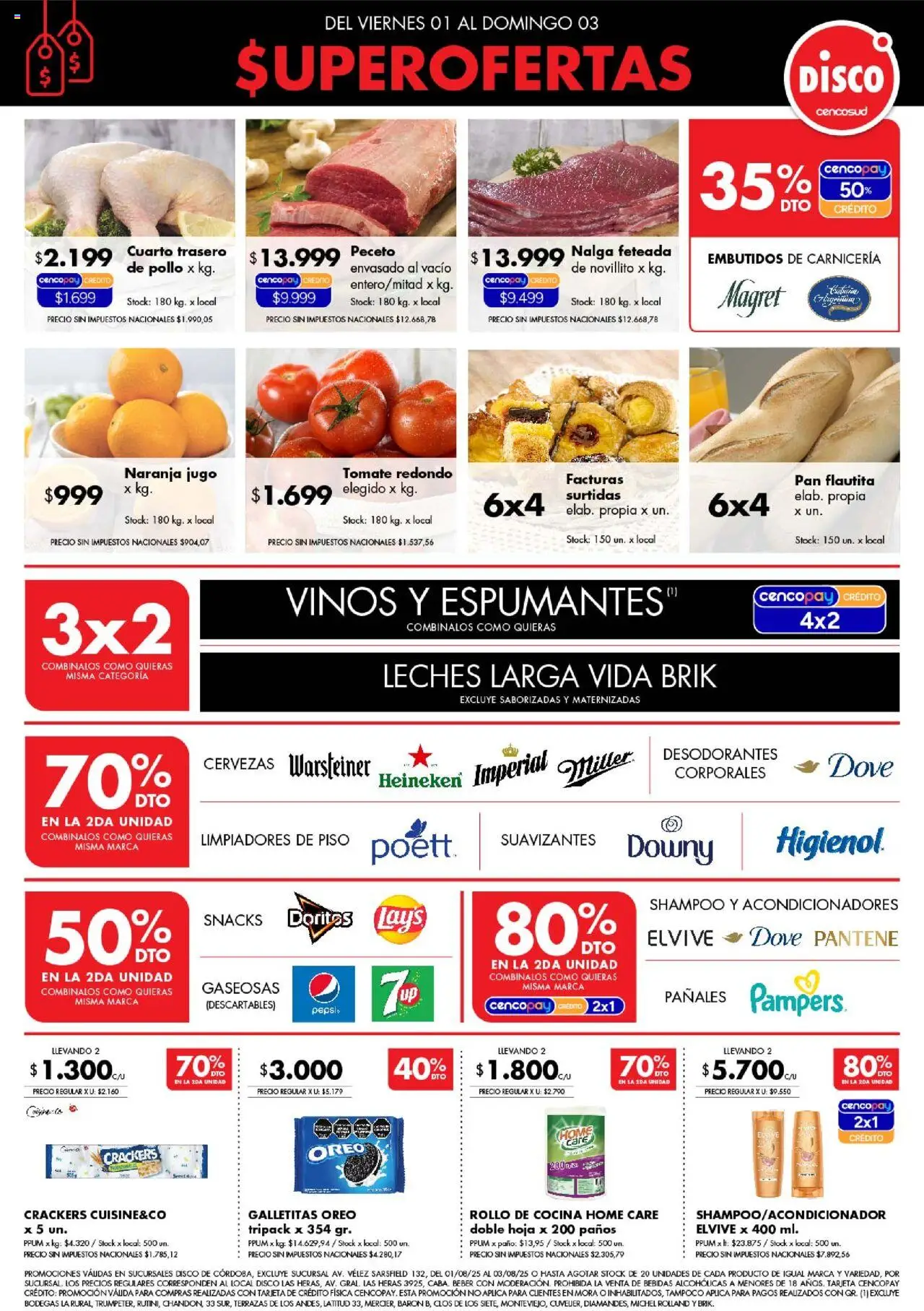 Disco Ofertas - Córdoba del 01/08/2025 Online