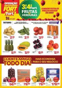 Pré-Visualização do folheto "Ofertas Frutas, Verduras" da loja Fort Atacadista válido a partir de 28/10/2025