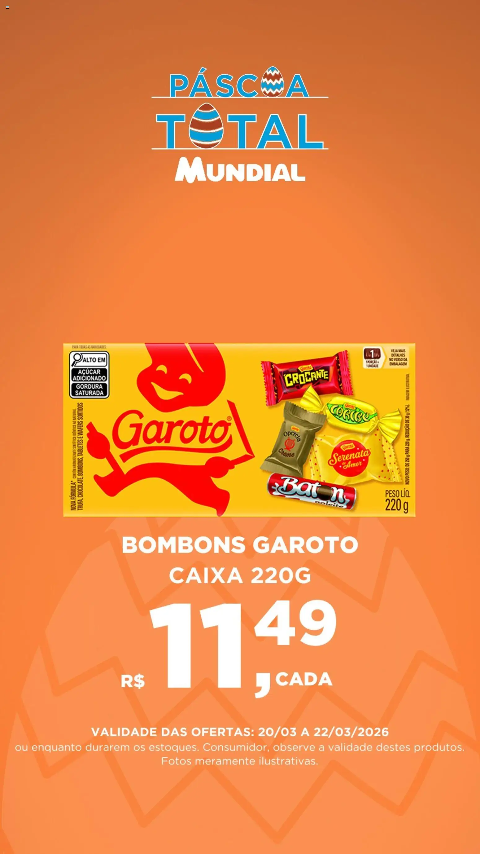Pré-Visualização do folheto "Mundial ofertas Páscoa" da loja Mundial válido a partir de 20/03/2026