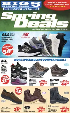 Ad Preview of Big 5 Sporting Goods Big 5 Sporting Goods Weekly Ad from 03/20/2026