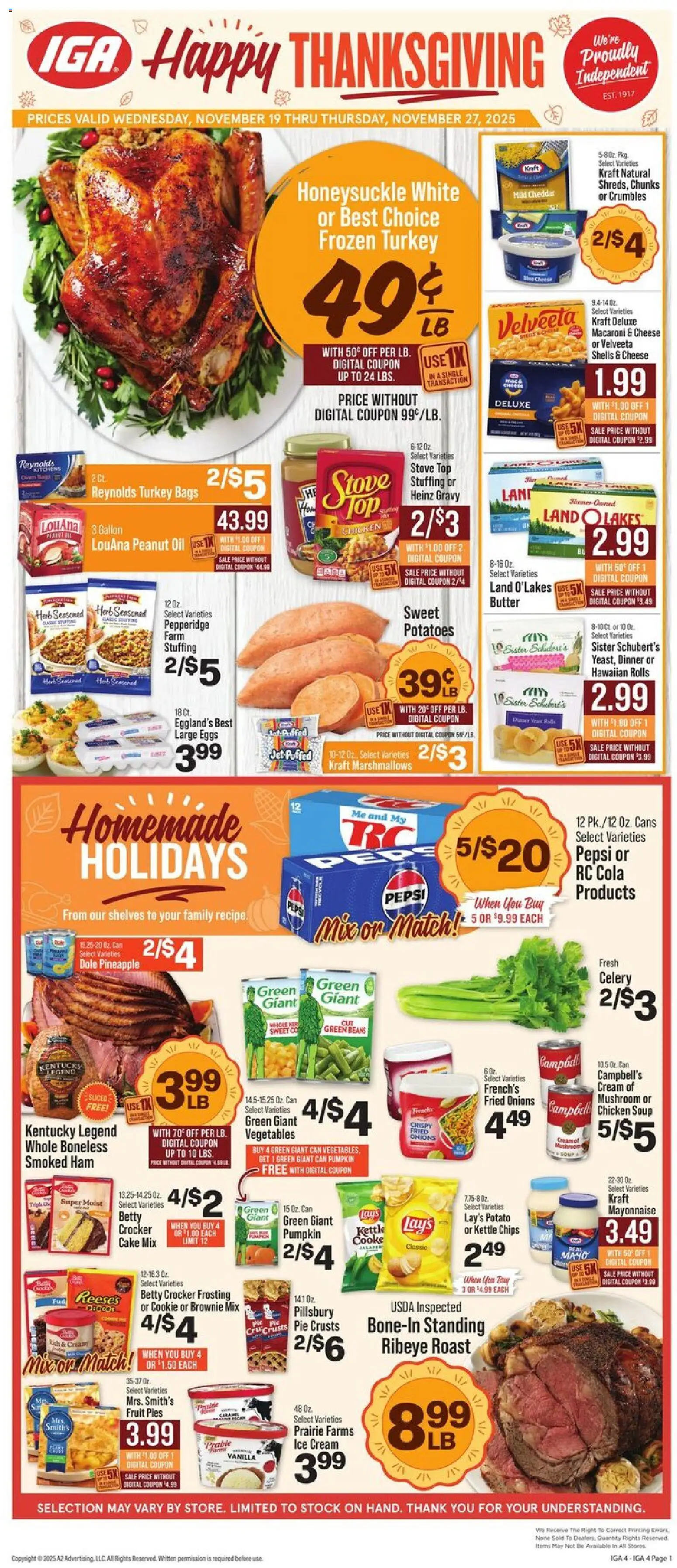 Ad Preview of IGA Weekly Ad from 11/19/2025