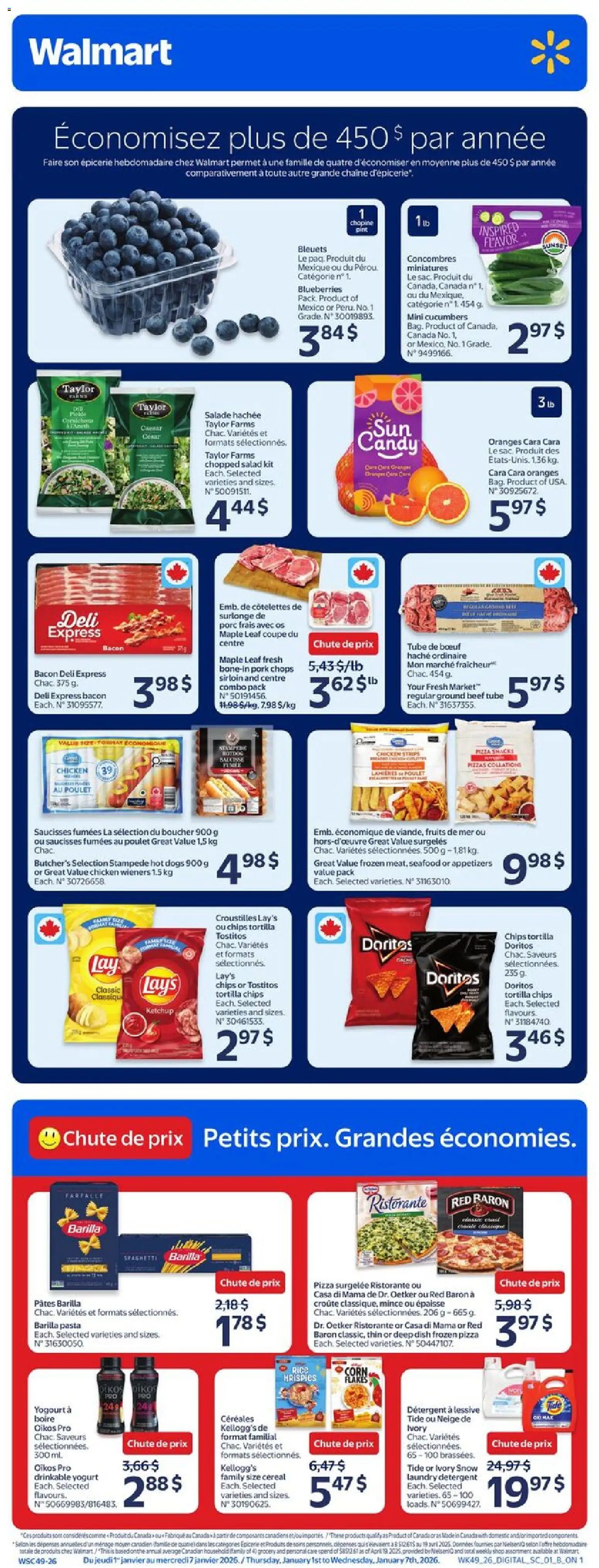 Preview of leaflet Circulaire from shop Walmart is valid from Jan 01, 2026