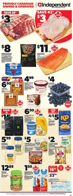 Un aperçu du dépliant Weekly Flyer - NS du magasin Independent Grocer est valide à partir 22 janv. 2026