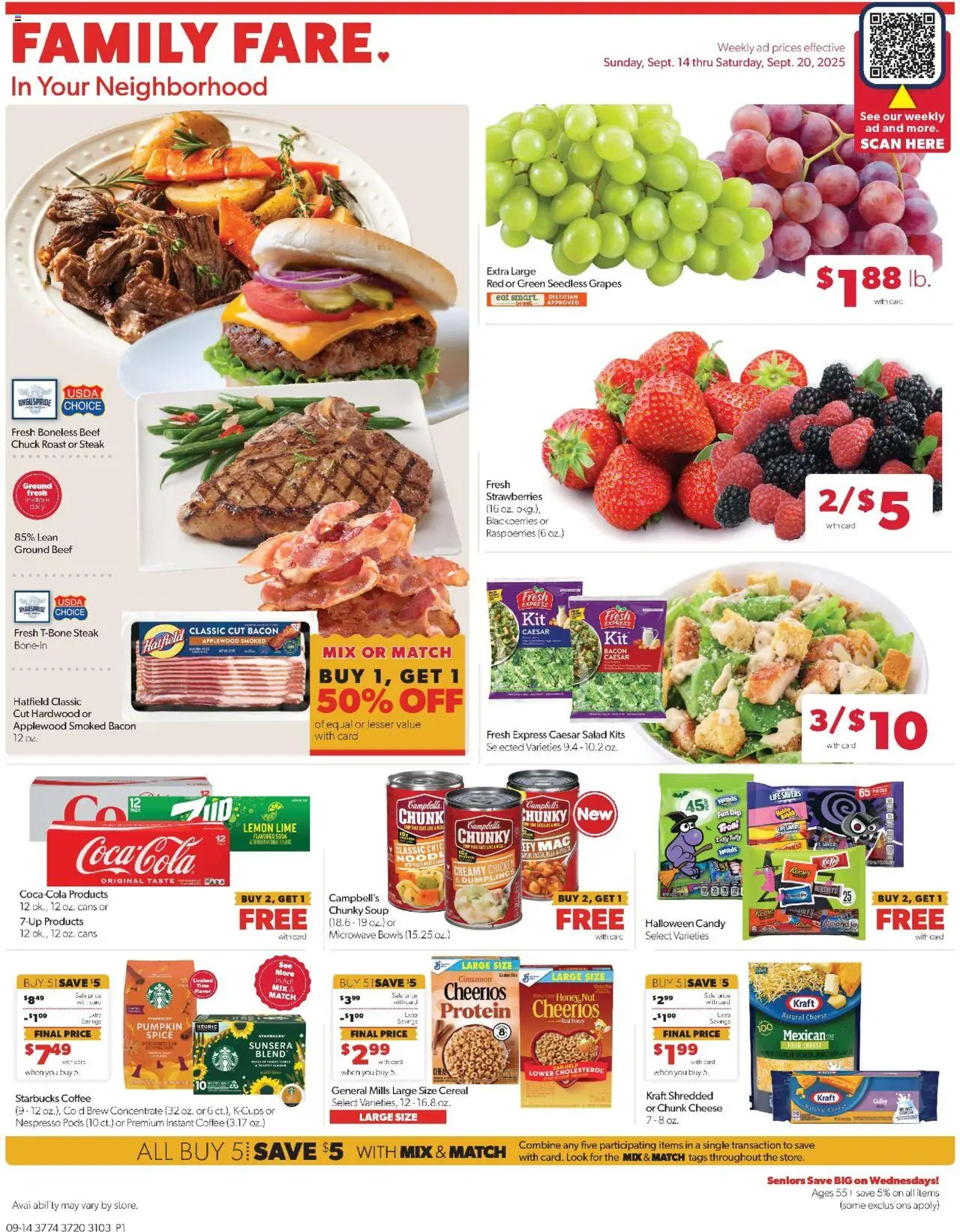 Family Fare Weekly Ad - IA from 09/14/2025 - Flyer - Page number 1