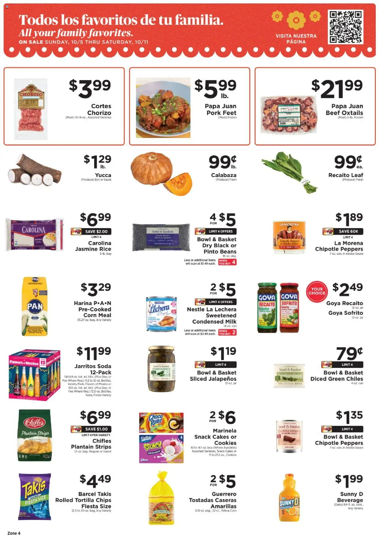 ShopRite Circular from 10/02/2025 >> Weekly Ad, flyer - Page number 1 - Cookies, Tomato, Rice, Peppers, Jasmine rice, Pork, Sauce, Tortilla chips