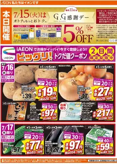 ザ・ビッグの2025/07/15から2025/07/17までのチラシはここリーフレット 近畿エリア