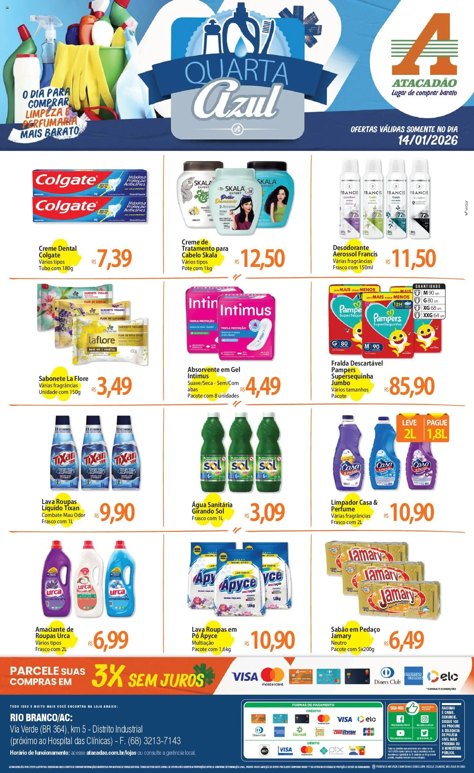 Pré-Visualização do folheto "Ofertas - AC" da loja Atacadão válido a partir de 14/01/2026