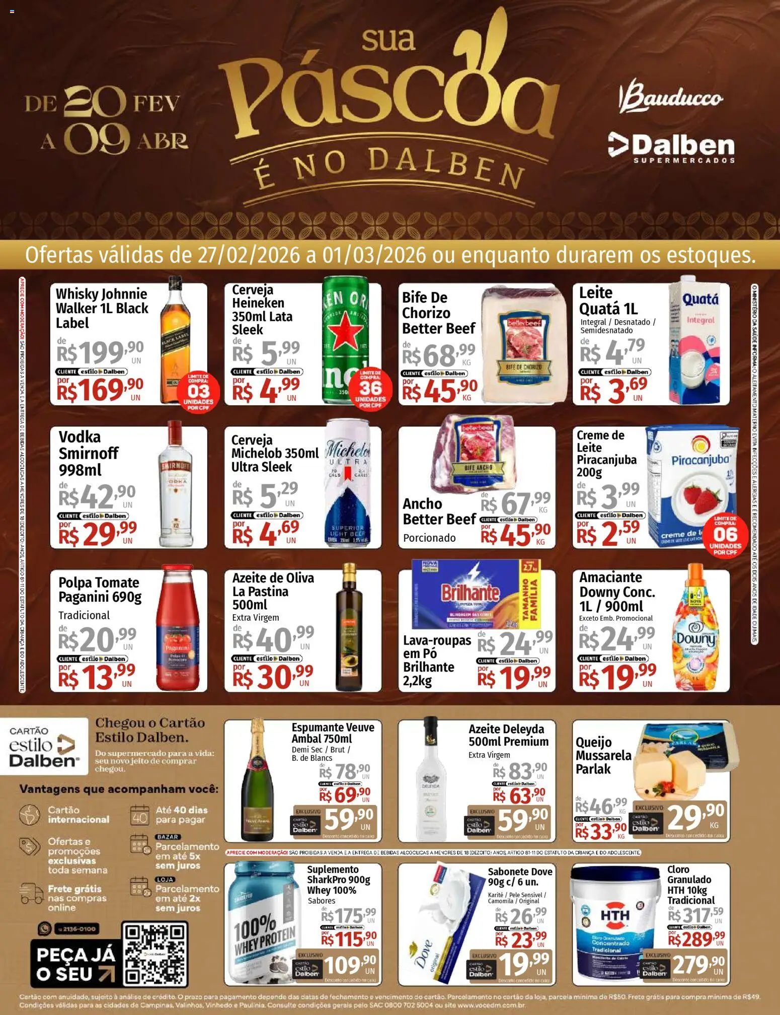 Pré-Visualização do folheto "Supermercado Dalben - Ofertas da semana" da loja Supermercado Dalben válido a partir de 27/02/2026