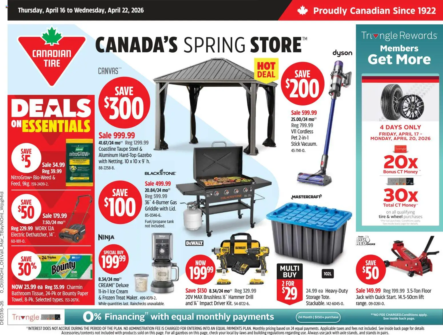 Preview of leaflet Canadian Tire weekly flyer from shop Canadian Tire is valid from Apr 16, 2026