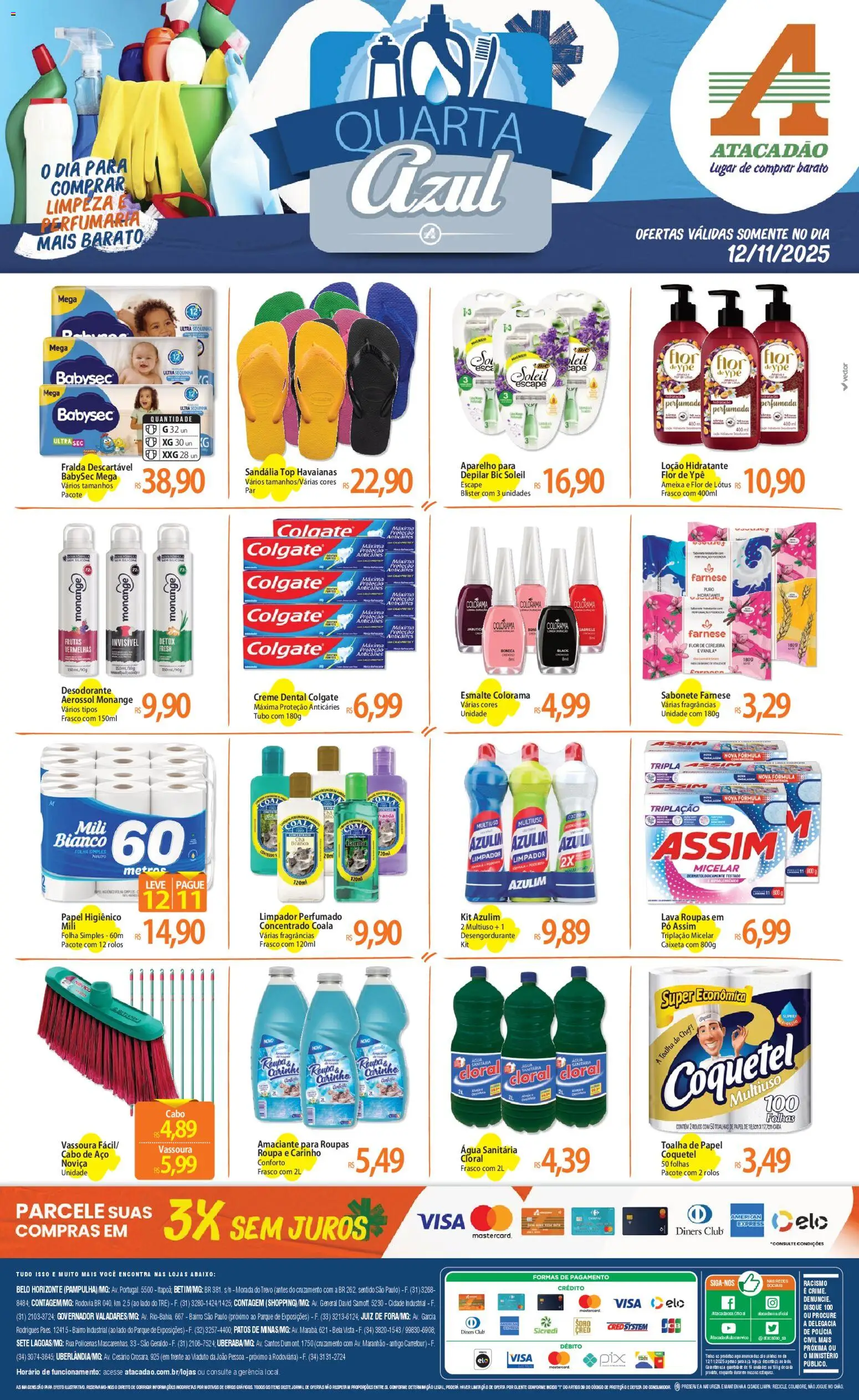 Pré-Visualização do folheto "Ofertas - MG" da loja Atacadão válido a partir de 12/11/2025