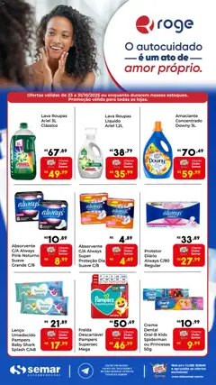 Pré-Visualização do folheto "Ofertas Roge" da loja Semar Supermercado válido a partir de 23/10/2025