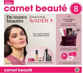 Preview of leaflet Carnet Beauté from shop Uniprix is valid from Oct 09, 2025