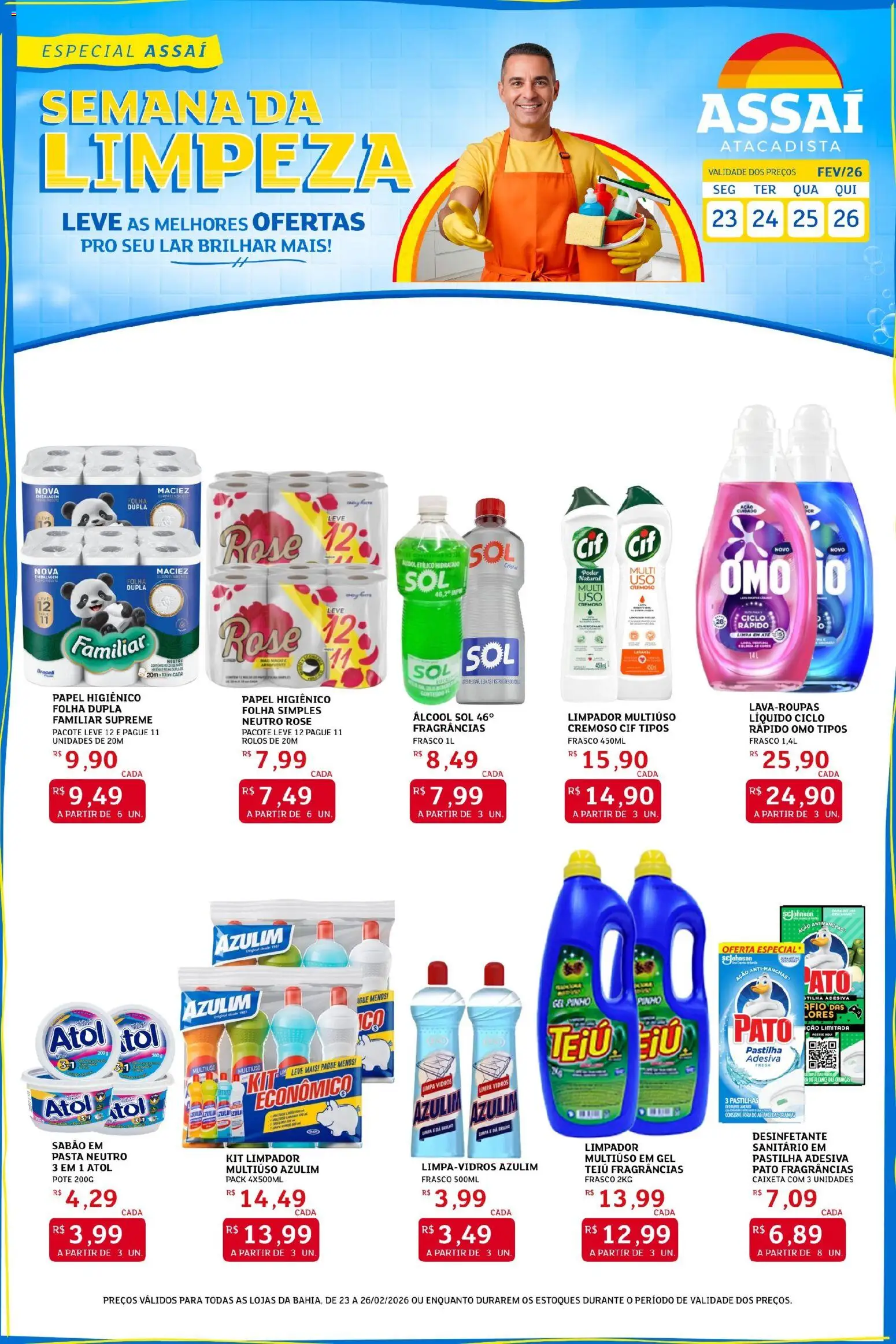 Pré-Visualização do folheto "Encarte - BA" da loja Assaí Atacadista válido a partir de 23/02/2026