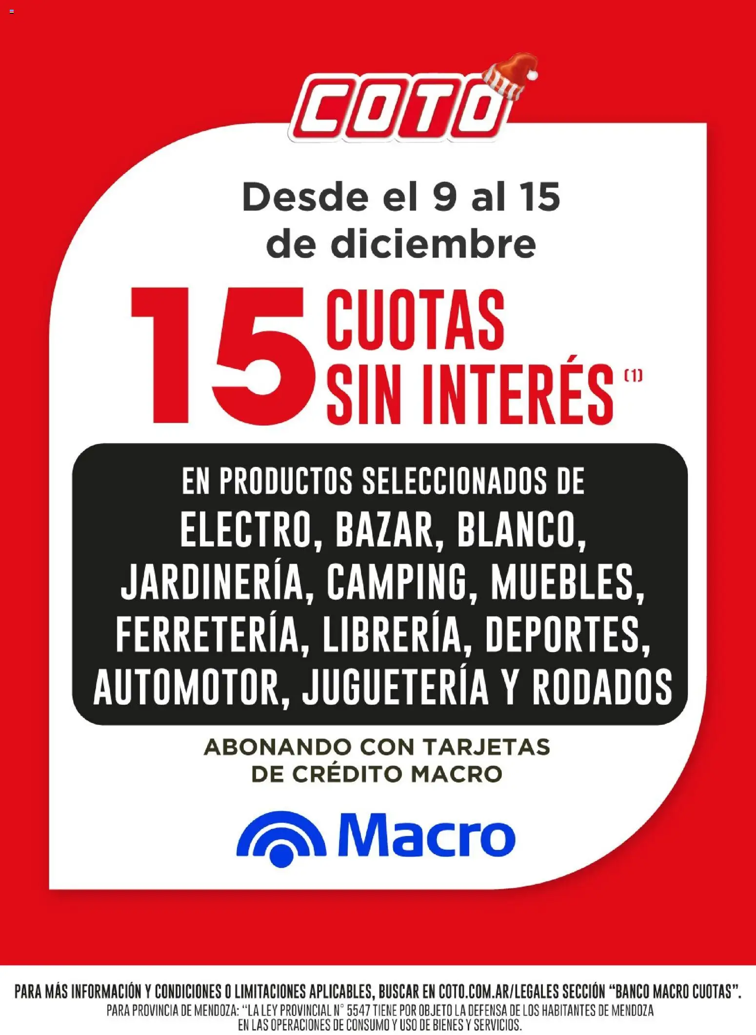 Vista previa del folleto de la tienda Coto válido desde el 09/12/2025 