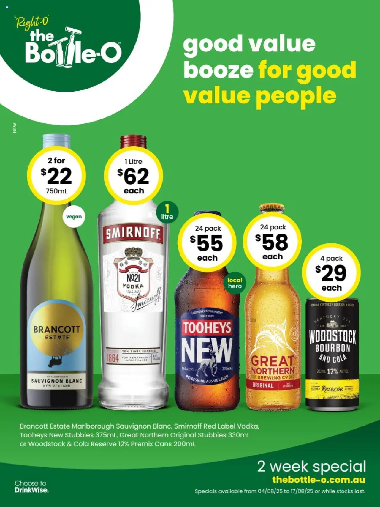 The Bottle-O catalogue valid from 04/08/2025 - page 1