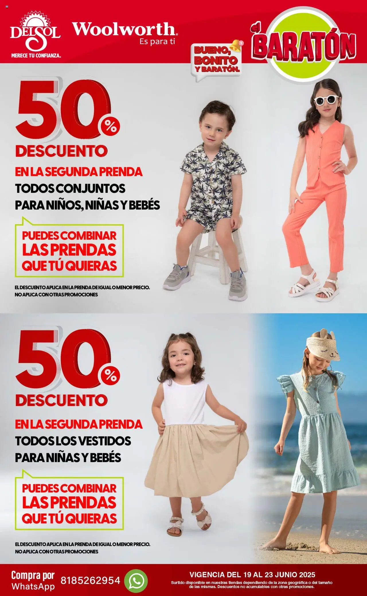 Catálogo Baratón Del Sol y Woolworth y sus promociones válidas desde el 19/06/2025 - Número de página 4