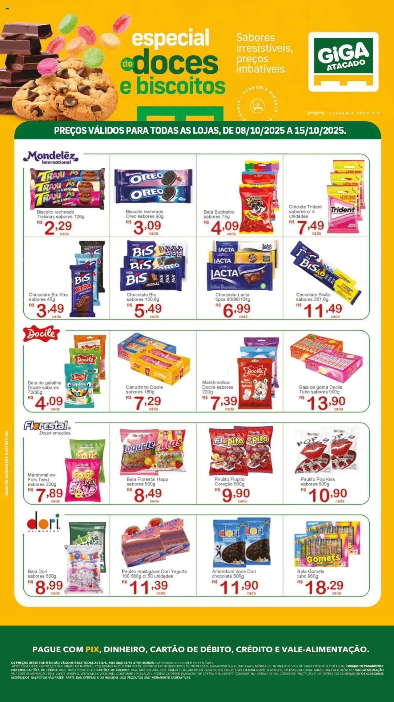 GIGA Atacado folheto "Ofertas Festival de Doces e Biscoitos" válido a partir de 08/10/2025 - número de página 1