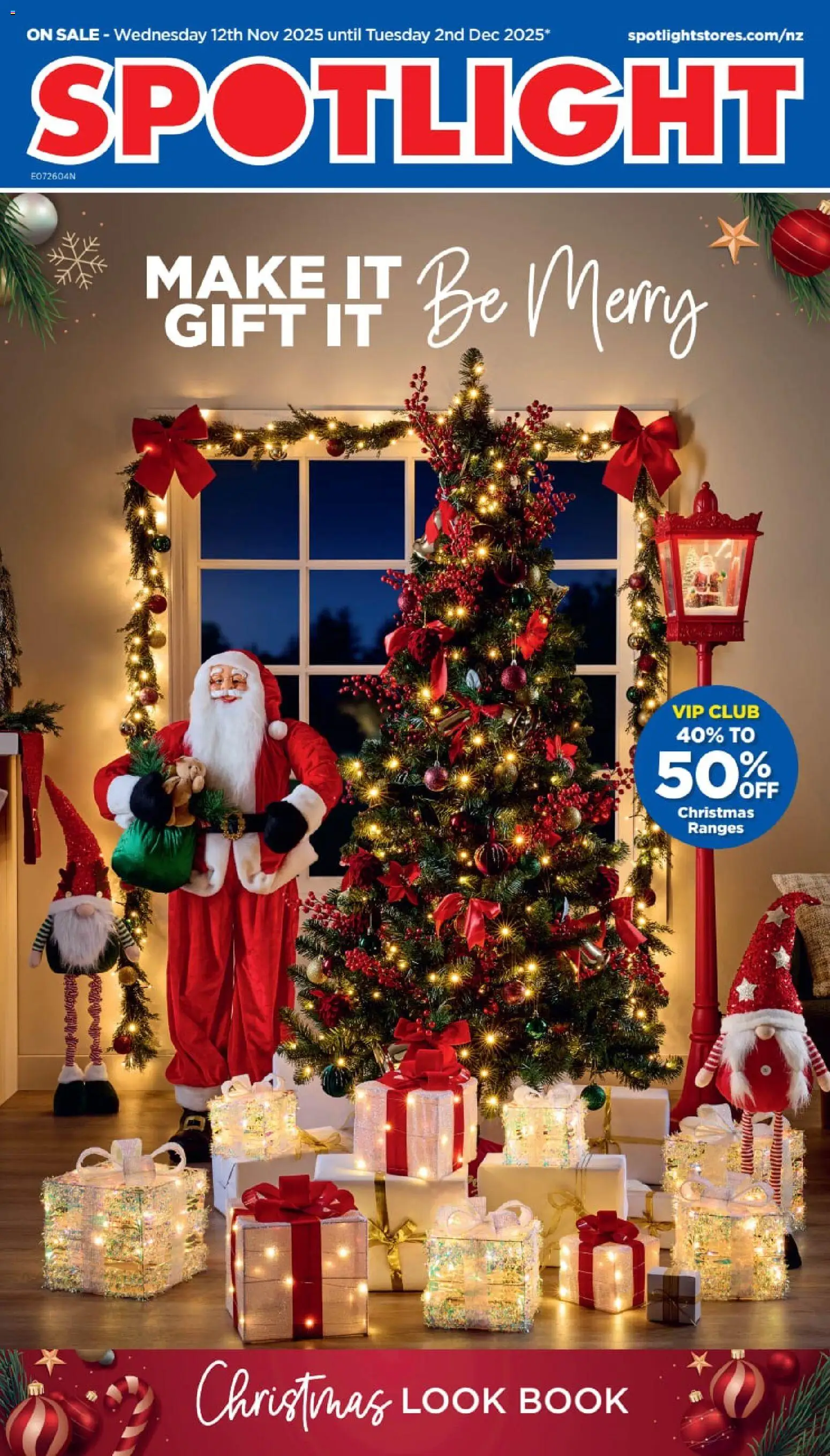 Preview of catalogue Christmas Look Book from shop Spotlight valid 12 Nov 2025