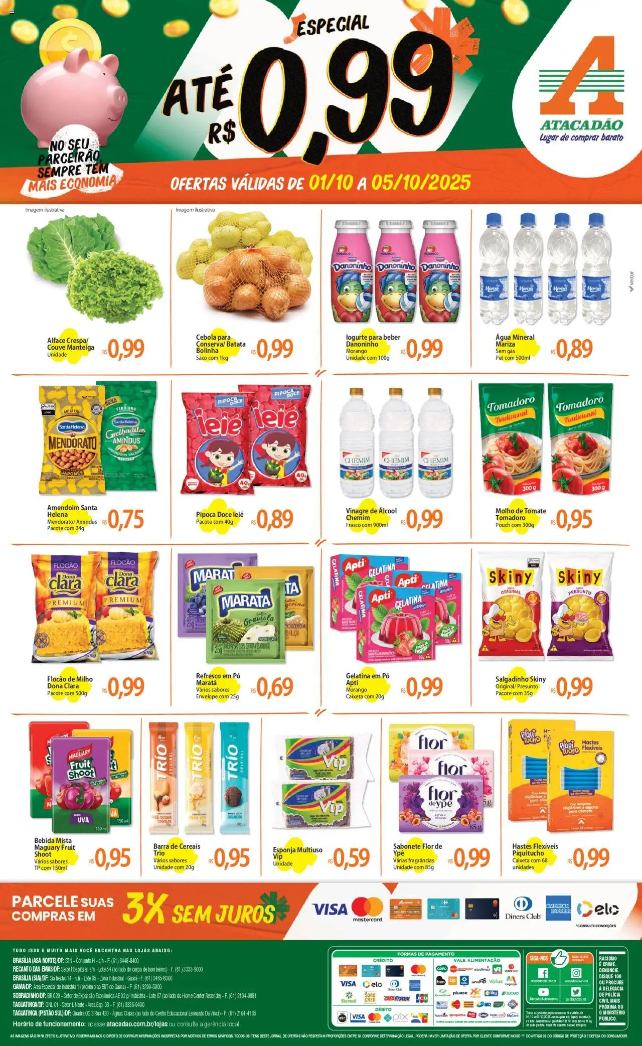 Atacadão folheto "Ofertas - DF" válido a partir de 01/10/2025 - número de página 1