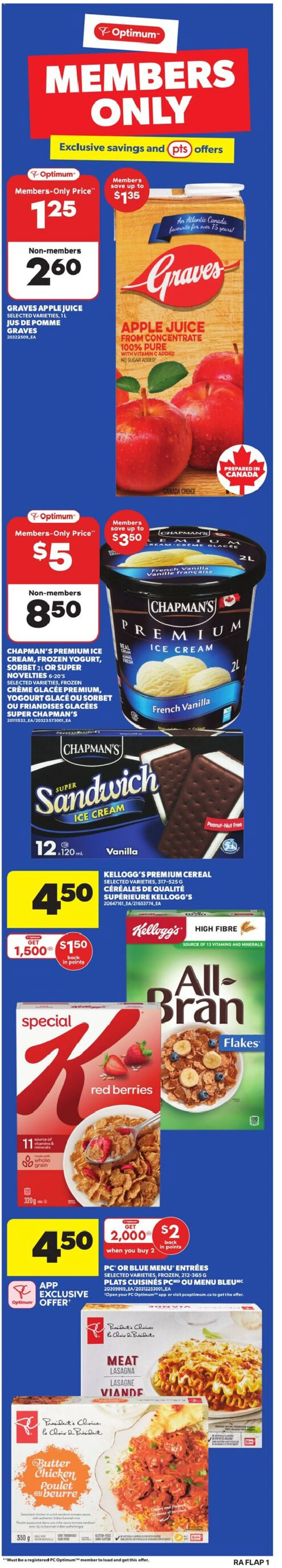 Preview of leaflet Weekly Flyer - PE from shop Atlantic Superstore is valid from Jan 22, 2026 - Ice cream, Chicken, Meat, Butter, Sugar, Cream, Apple juice, Flakes