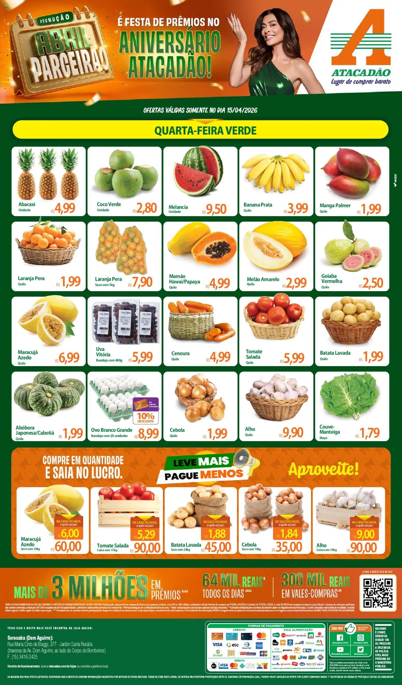 Pré-Visualização do folheto "Atacadão ofertas - SP" da loja Atacadão válido a partir de 15/04/2026