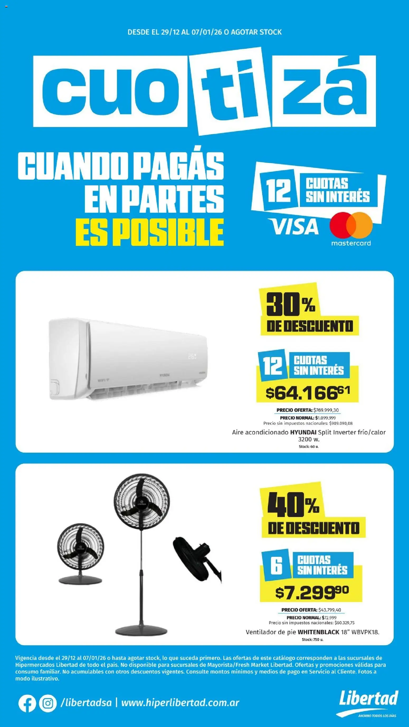 Vista previa del folleto de la tienda Hipermercado Libertad válido desde el 29/12/2025 