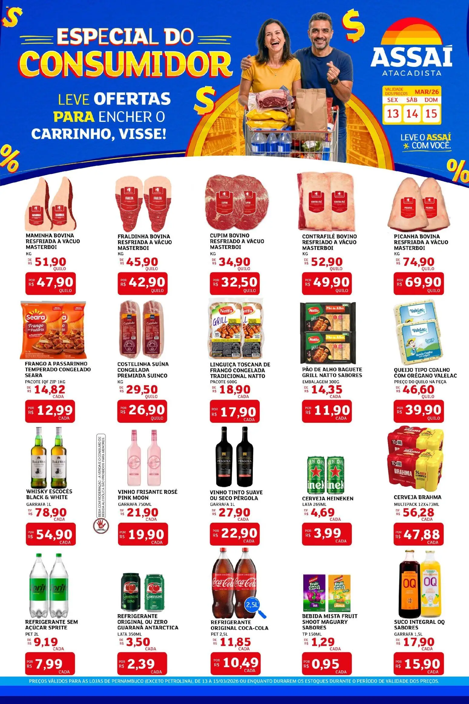 Pré-Visualização do folheto "Assaí Atacadista ofertas - PE" da loja Assaí Atacadista válido a partir de 13/03/2026
