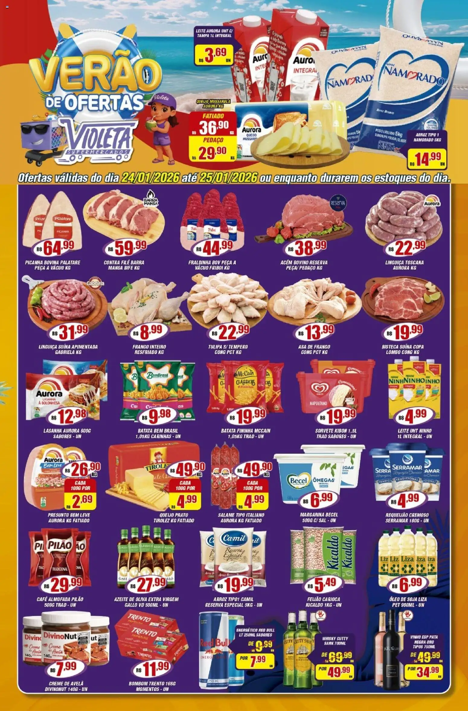 Pré-Visualização do folheto "Ofertas da semana" da loja Violeta Supermercados válido a partir de 24/01/2026