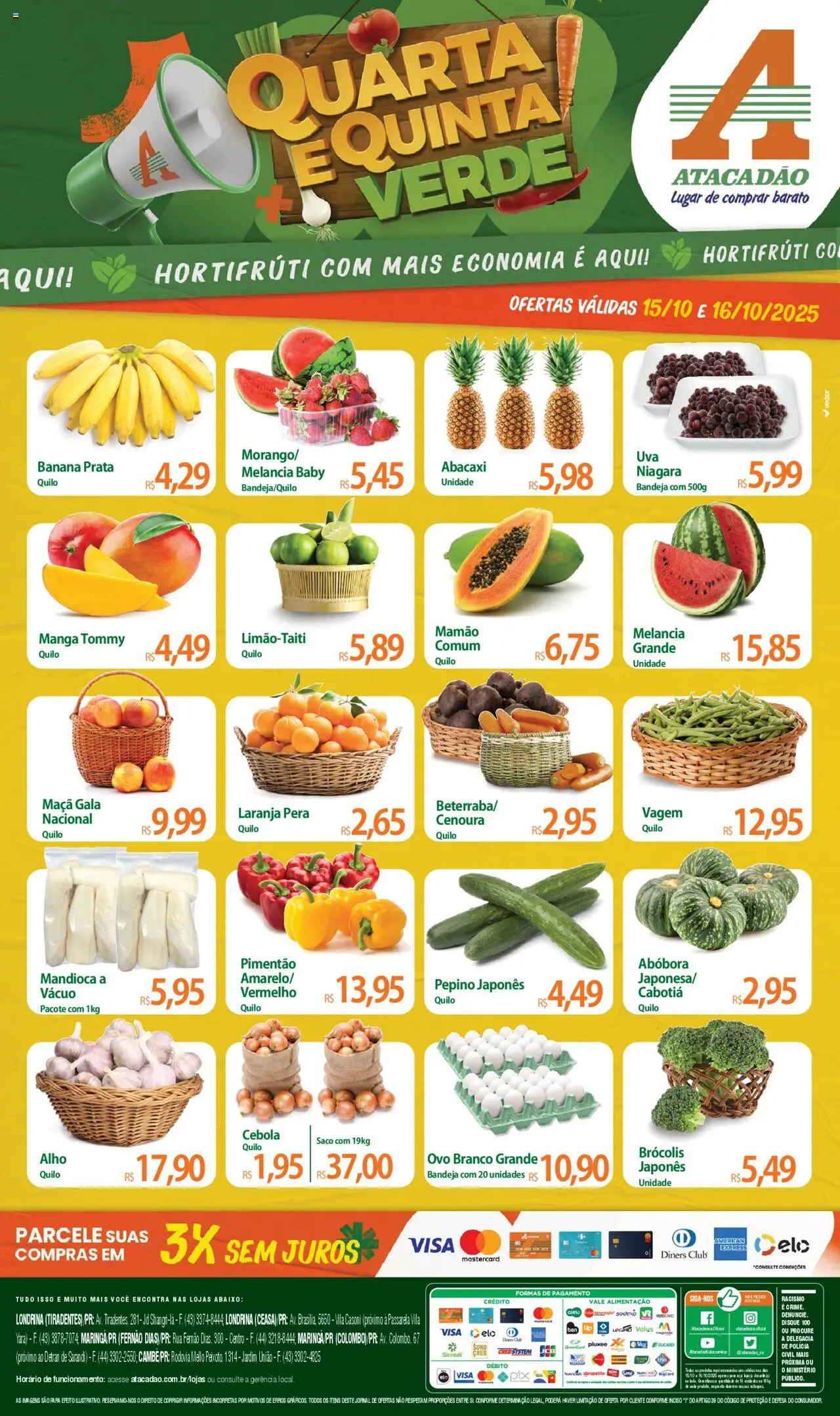 Atacadão folheto "Ofertas - PR" válido a partir de 15/10/2025 - número de página 1