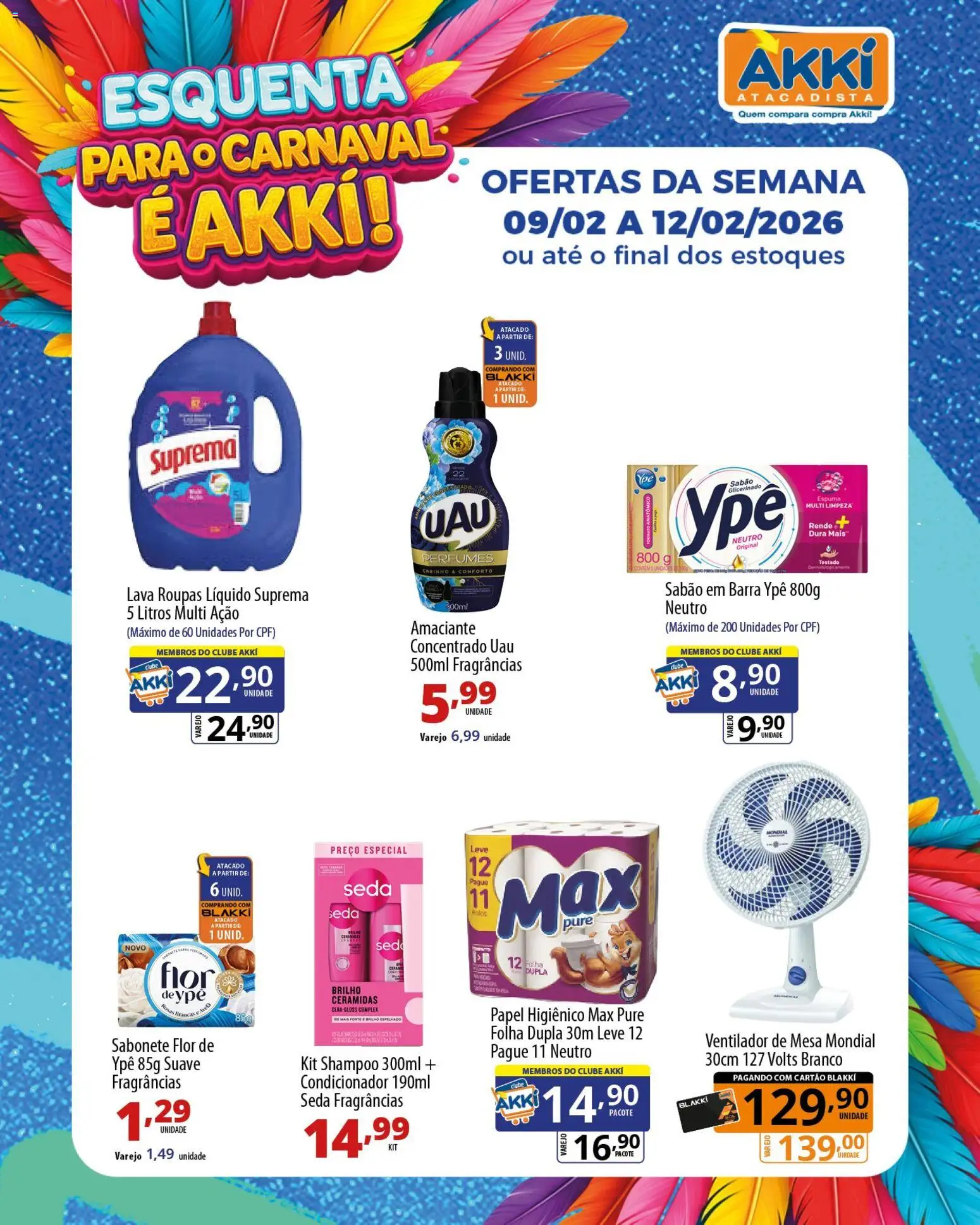 Pré-Visualização do folheto "Ofertas da semana" da loja Akki Atacadista válido a partir de 09/02/2026