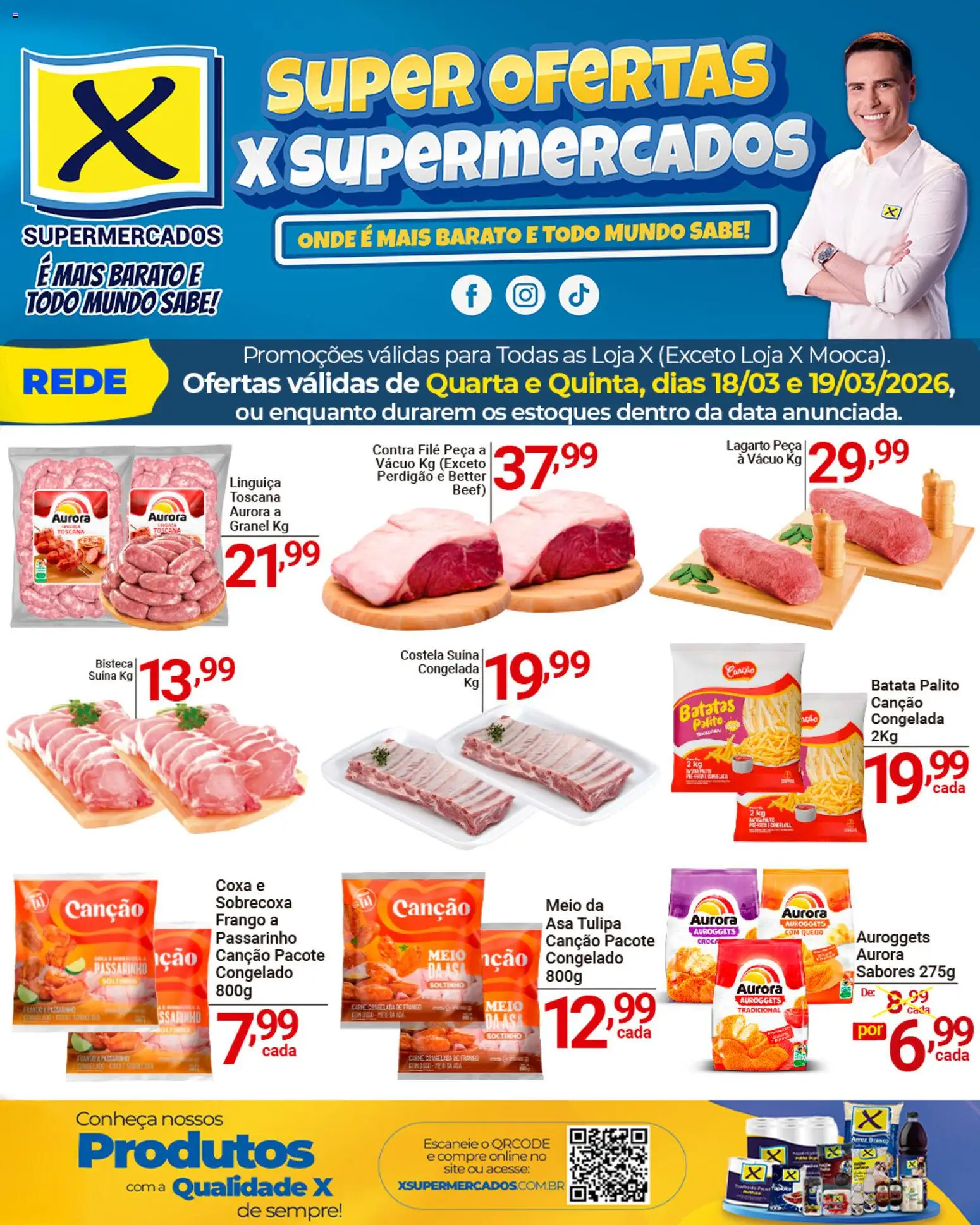 Pré-Visualização do folheto "X Supermercados - Ofertas da semana" da loja X Supermercados válido a partir de 18/03/2026