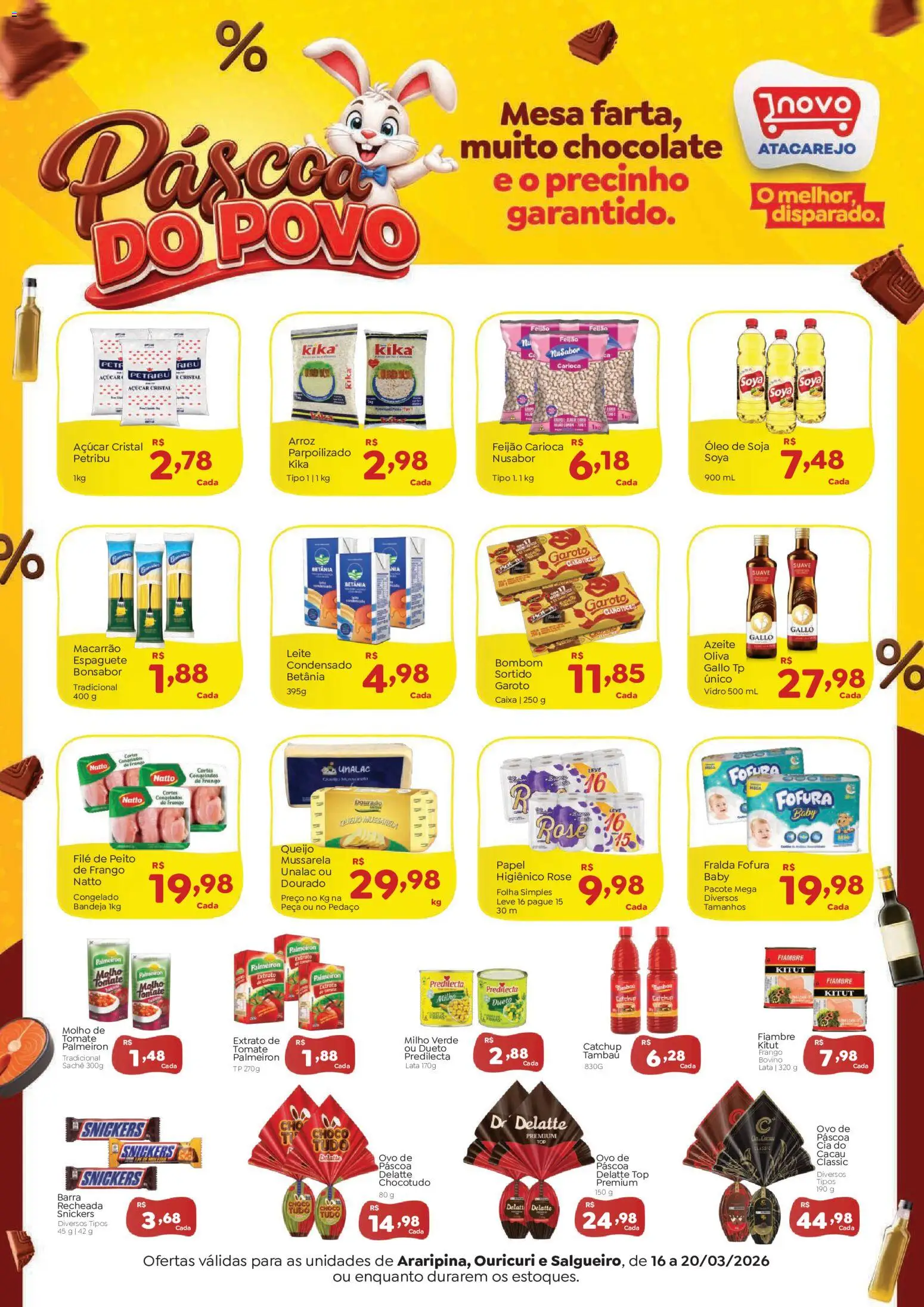 Pré-Visualização do folheto "Novo Atacarejo - Ofertas da semana" da loja Novo Atacarejo válido a partir de 16/03/2026