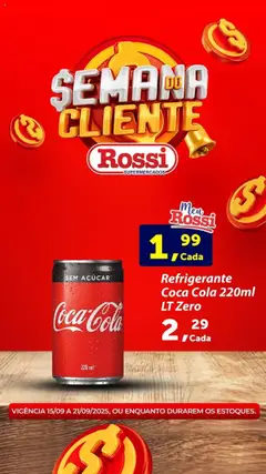 Pré-Visualização do folheto "Ofertas da semana" da loja Rossi Supermercados válido a partir de 15/09/2025