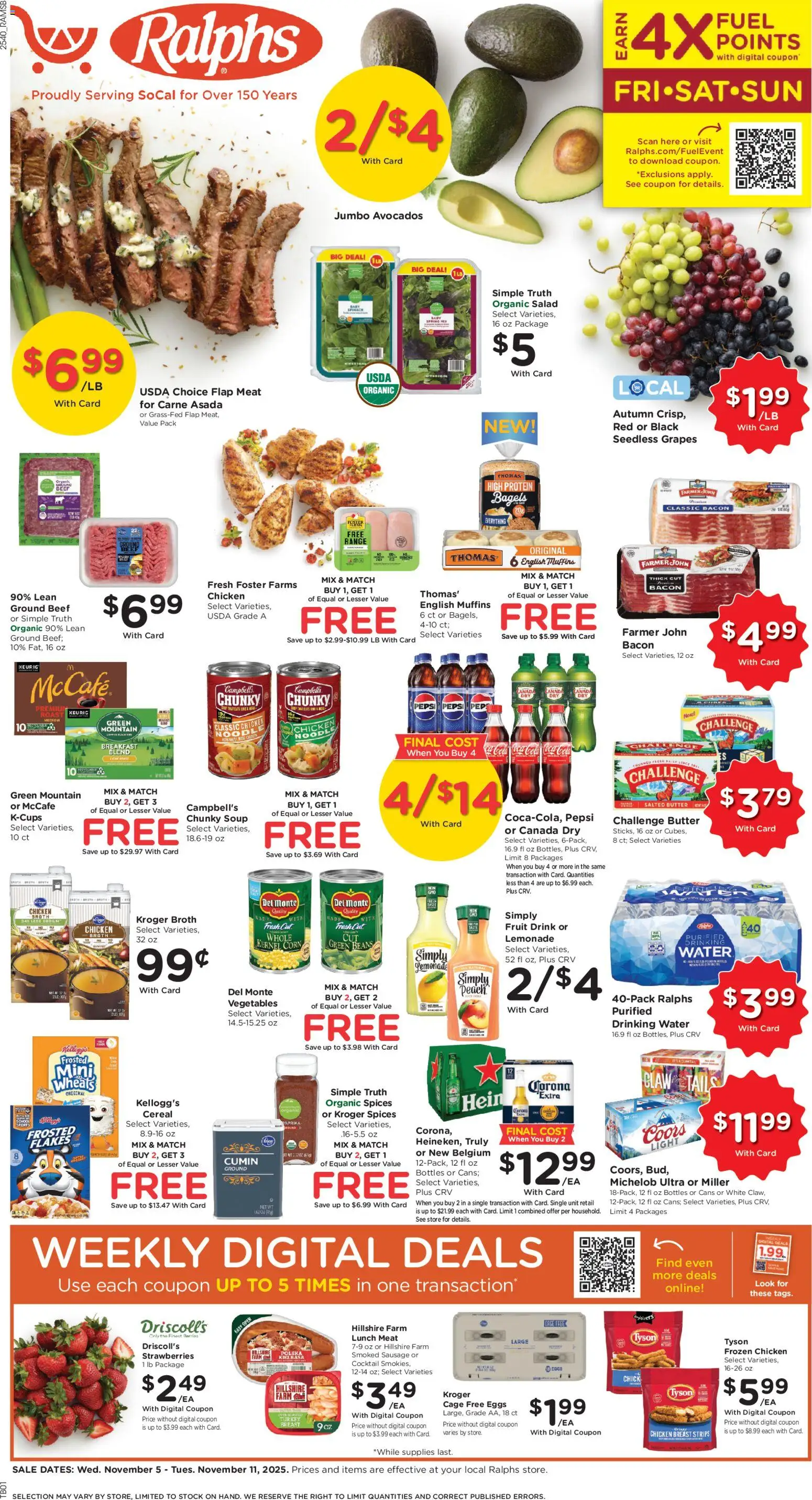 Ad Preview of Ralphs Black Friday from 11/05/2025