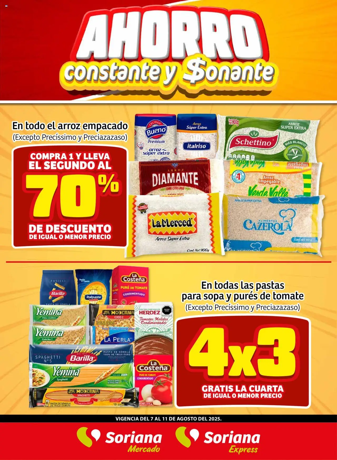 Ahorro Constante y Sonante Fin de Semana Mercado Saltillo Soriana y sus promociones válidas desde el 07/08/2025 - Número de página 1