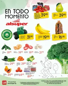 Vista previa las ofertas de la tienda Alsuper - Folleto Zacatecas desde el 19/09/2025 