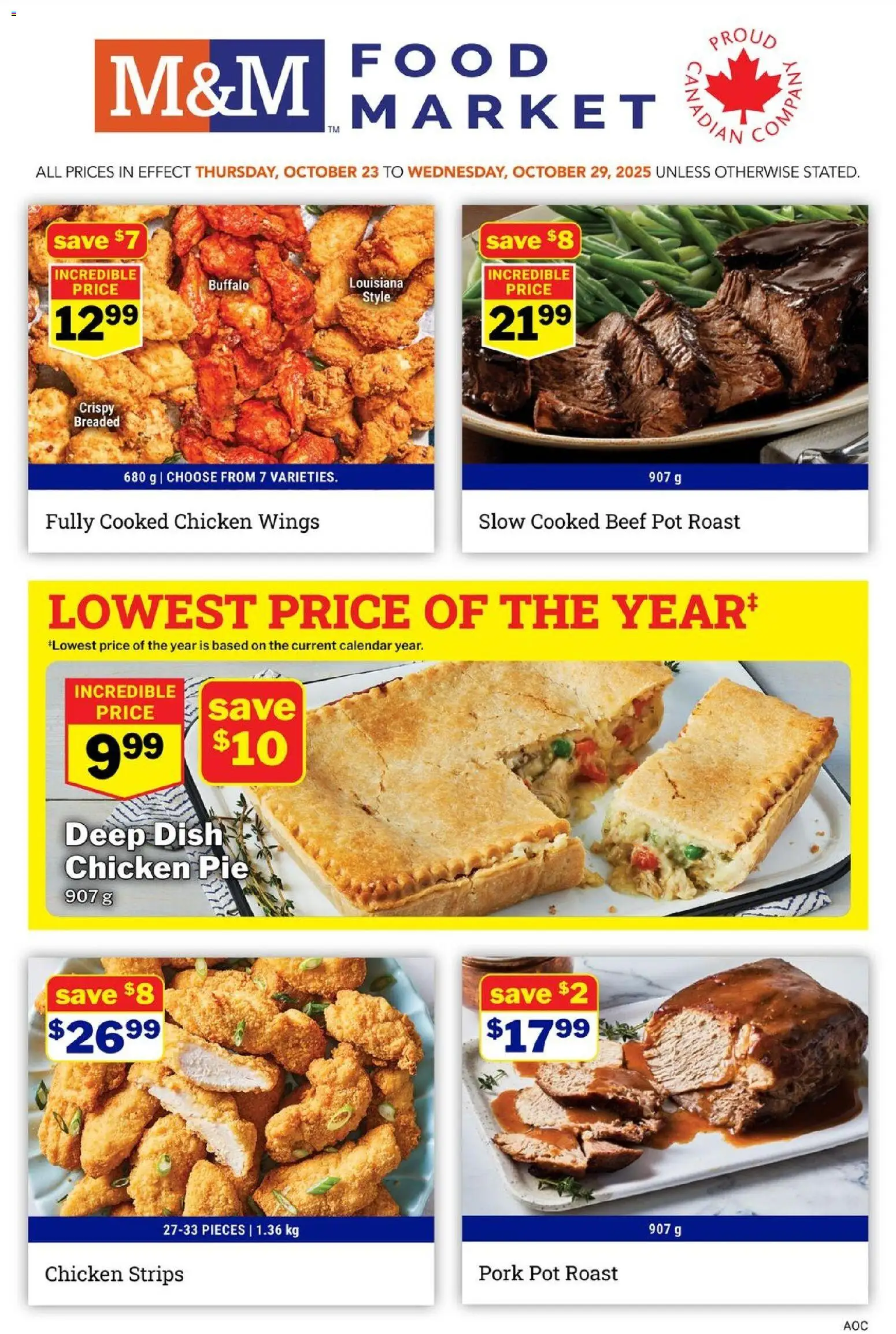 M&M Food Market flyer valid from Oct 23, 2025 - page number 1