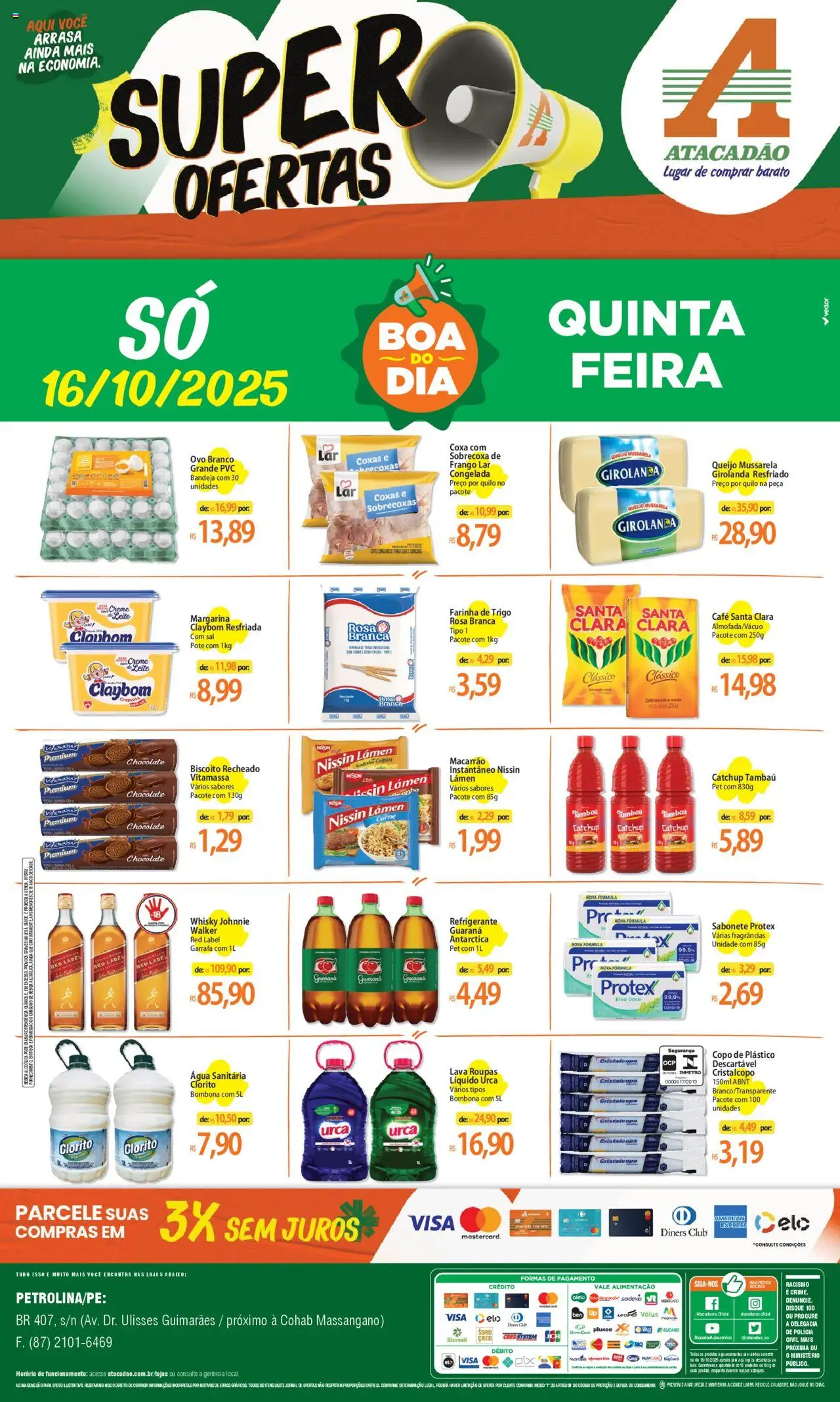 Atacadão folheto "Ofertas - PE" válido a partir de 16/10/2025 - número de página 1