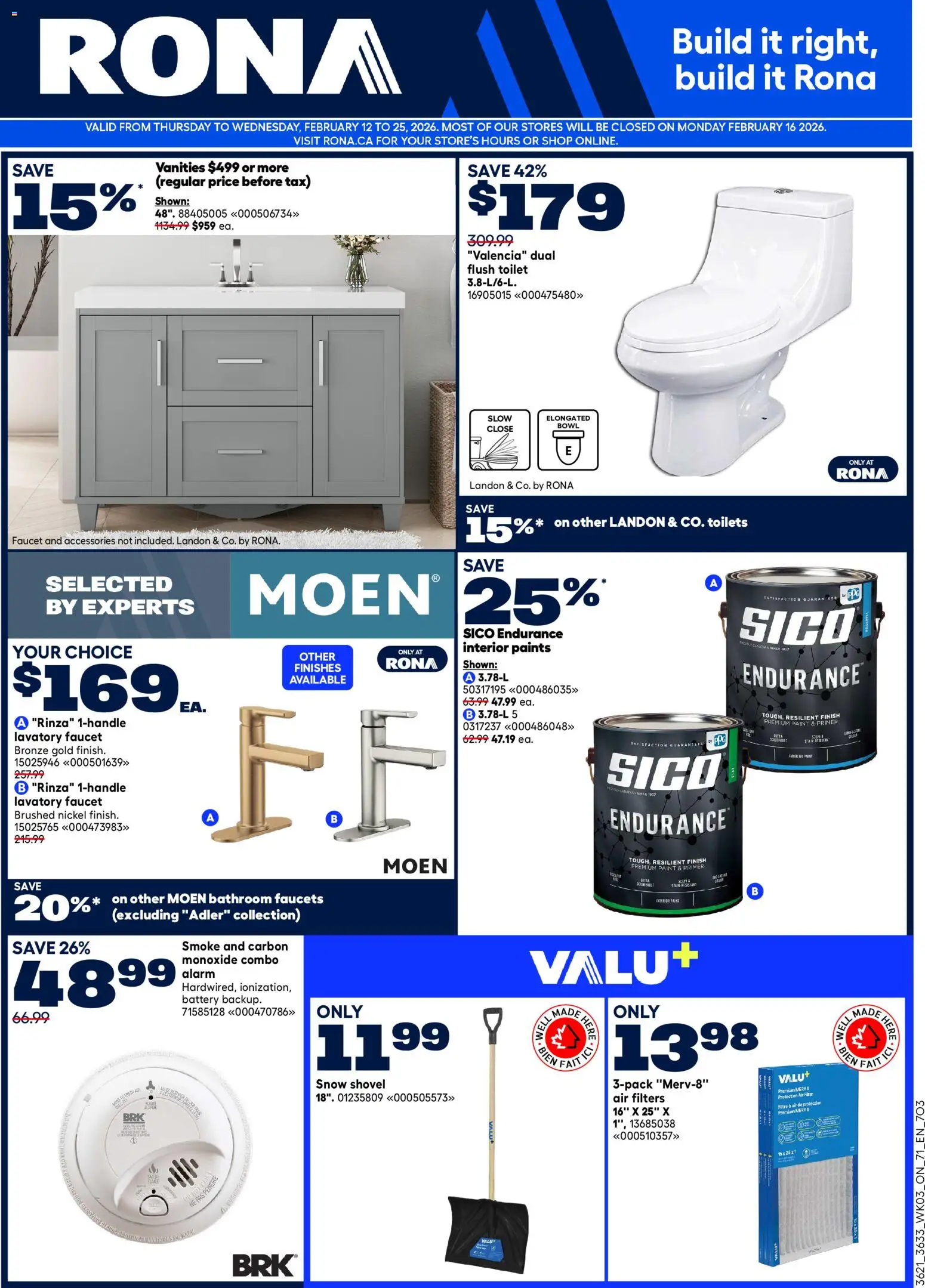 Preview of leaflet Weekly Flyer from shop Rona is valid from Feb 12, 2026 - Battery