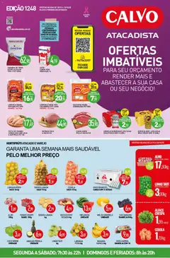 Pré-Visualização do folheto "Ofertas da semana" da loja Calvo Atacadista válido a partir de 20/10/2025