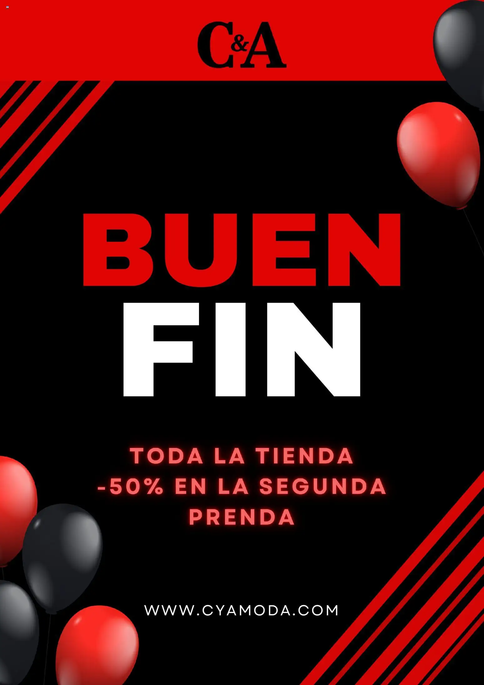 Vista previa las ofertas de la tienda C&A - Buen Fin desde el 13/11/2025 
