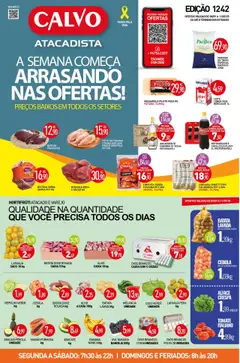 Pré-Visualização do folheto "Ofertas da semana" da loja Calvo Atacadista válido a partir de 08/09/2025