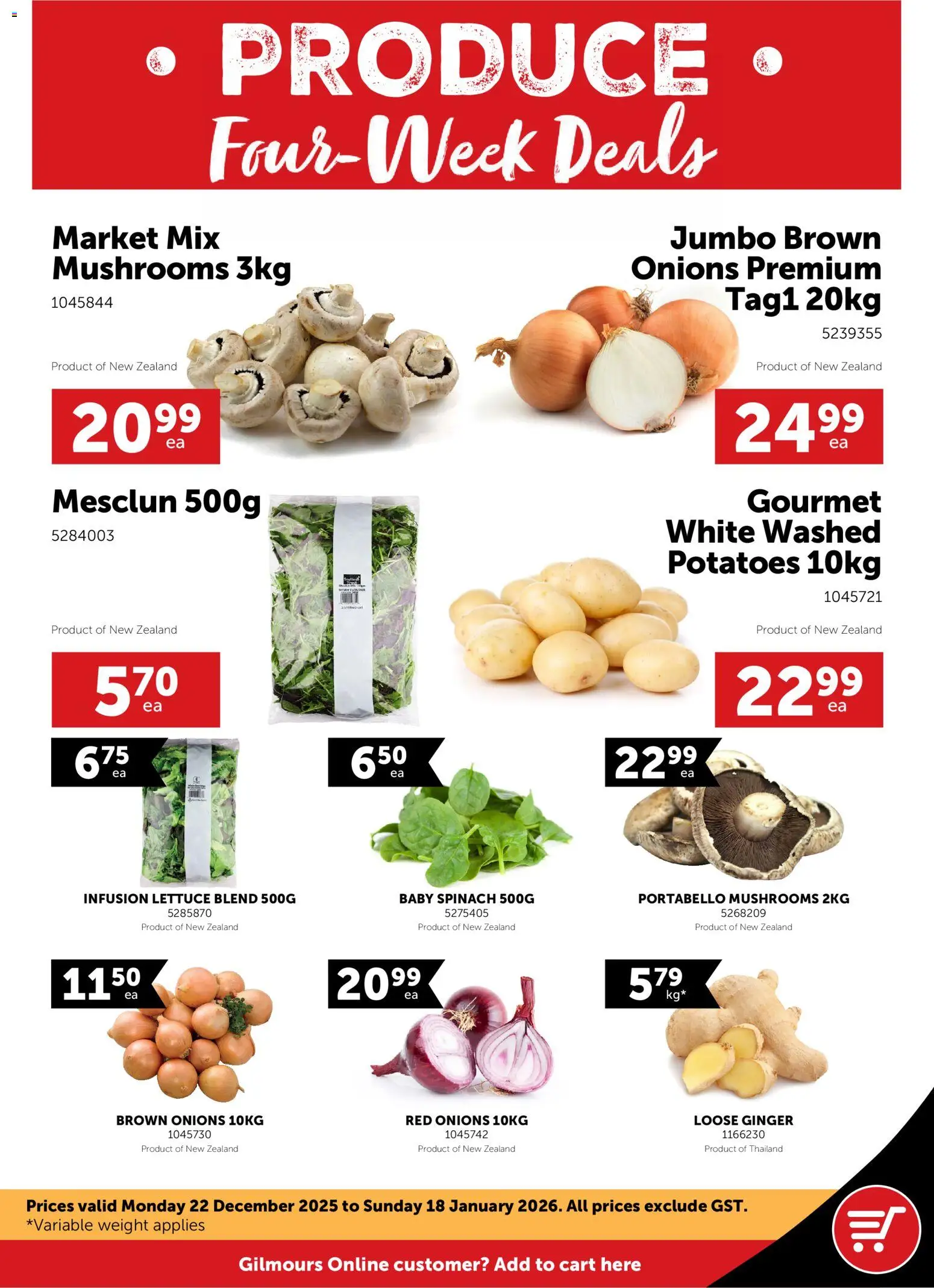 Preview of catalogue Catalogue from shop Gilmours valid 22 Dec 2025