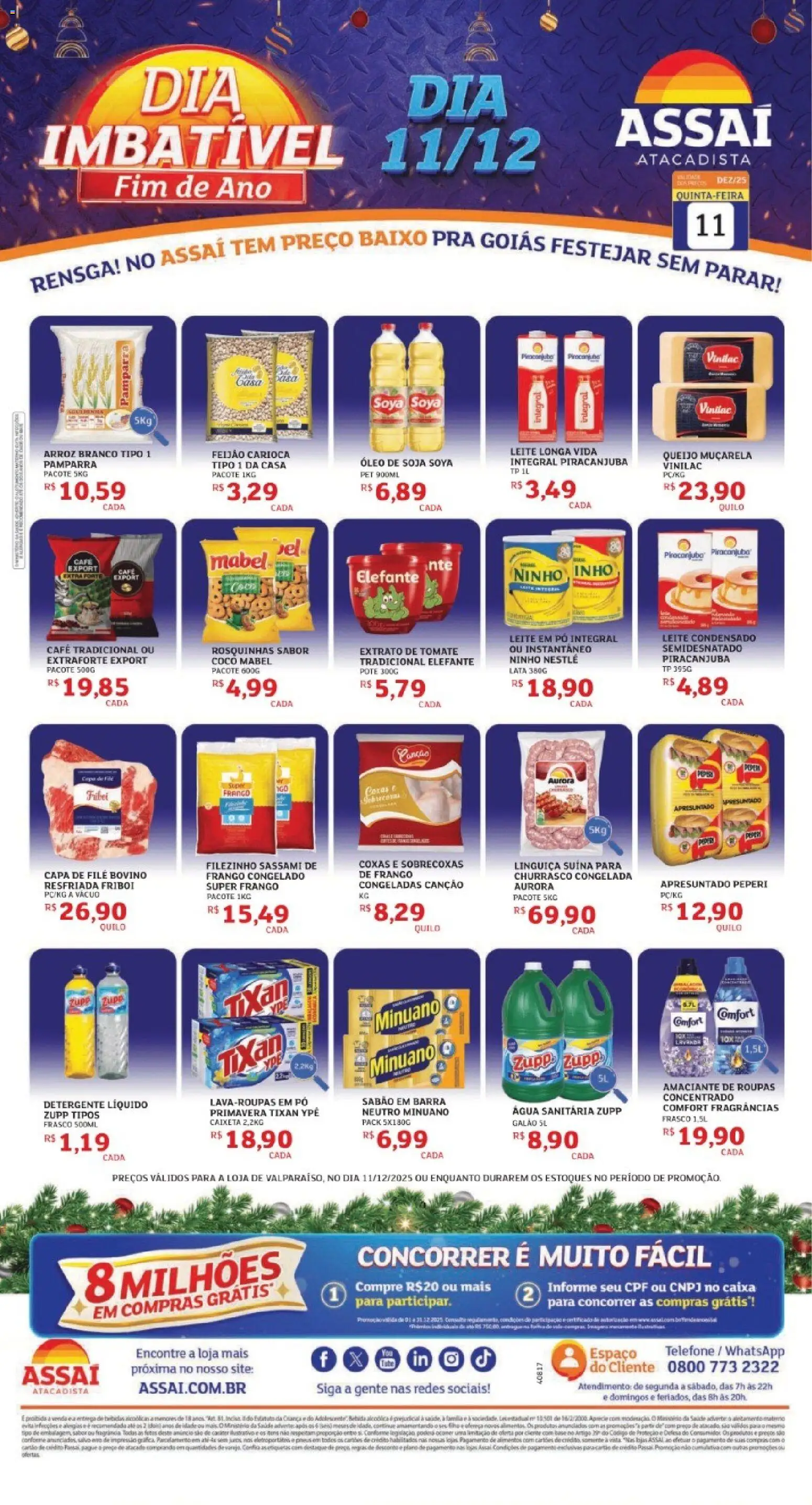 Pré-Visualização do folheto "Encarte - GO" da loja Assaí Atacadista válido a partir de 11/12/2025