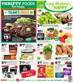 Un aperçu du dépliant Weekly flyer / circulaire du magasin Thrifty Foods est valide à partir 28 août 2025