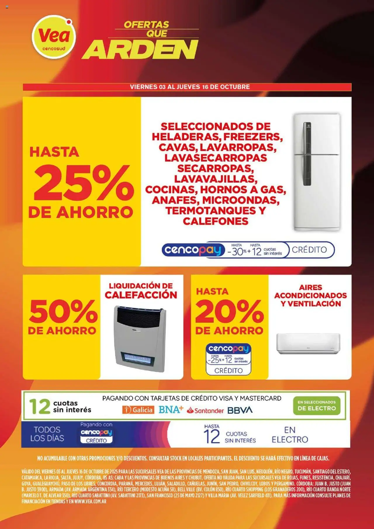 Vea Ofertas que ardén del 03/10/2025 >> Catálogo
